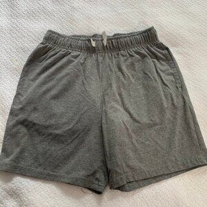 5/$25 Cat & Jack gray boy's pull on elastic waist drawstring 6" athletic short
